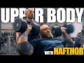 Upper Body Training with Hafthor Bjornsson at Gold s Gym Venice
