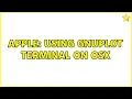 Apple Using gnuplot terminal on OSX