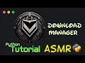 ASMR Keyboard Python Tutorial - Download manager Cherry mx blue switches