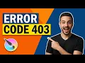 Krita Error Code 403 Easy Fix Guide