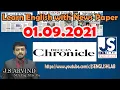 Live with JS - Learn English from Newspapers 01-09-2021 Deccan Chronicle JS English Lab