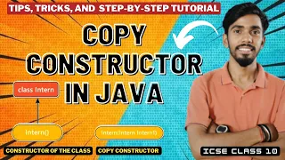 What Is Copy Constructor Computer Class 10 ICSE ISC Java Programming By Prateik Sir
