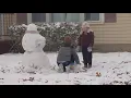 Sherman on the Texas-Oklahoma border covered with snow Thursday
