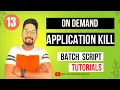 Batch Script to Kill Process