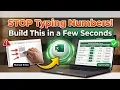How to Create an Interactive Menu in Excel with Spin Buttons Step-by-Step Tutorial