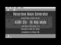 Recursive Maze Generator on ATARI STe