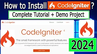 How to Install CodeIgniter 4 on Windows 2024 Update Demo CodeIgniter Project