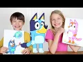 3 Marker Challenge with BLUEY in Real Life at My PB and J House