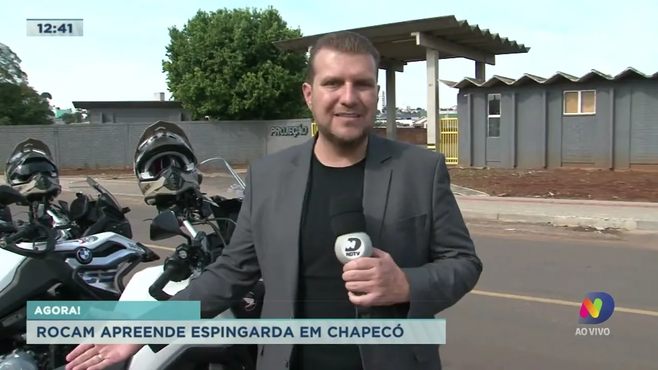 Rocam apreende espingarda em Chapecó