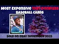1987 Donruss Most Expensive eBay Sales Baseball Cards - November 2025