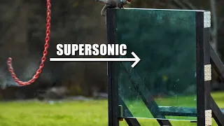 Giant Chain Whip Vs Bulletproof Glass