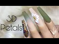 How To Create Simple 3D Acrylic Nail Art Flower Petal Tutorial