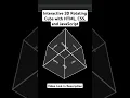 Interactive 3D Rotating Cube with HTML CSS and JavaScript