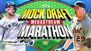 Fantasy Baseball MOCK DRAFT MEGASTREAM Marathon 4 Different Formats Every Pick 2026 Season Prep
