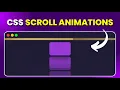 CSS Scroll Animations Without JavaScript This Changes Everything