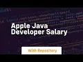 apple java developer salary