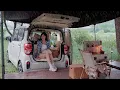 Download Lagu ☔️빗소리로 힐링하는 경차 우중캠핑과 강아지와 함께하는 한국의 스위스 민둥산 그림여행까지! 힐링종합선물세트 | 열무김치국수와 불고기 | Paintinng