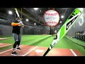 Hitting a juiced 2019 MLB Baseball with the GREEN CF ZEN new exit velo record by a lot