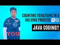 Java Program Counting Iterations in a Halving Process