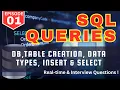 EP-01 SQL Queries DB Table Creation Data Types in SQL SELECT INSERT codewithabby 2024