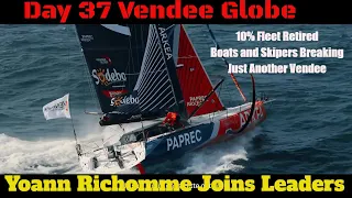 Vendee Globe Day 37 Report PAPREC ARKEA Joins MACIF at Lead, Boats and Sailors are Breaking. Onboard