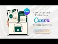 How to Edit Publish Your Canva Website Template NoaMalachiAtelier Tutorial