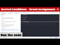 Nested Conditions Grand Assignment - 1 Finding Difference