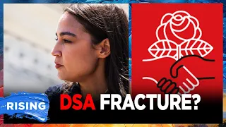 AOC potential 2028 run DIVIDES DSA: Axios | RISING