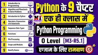 Complete Python in One Python Programming M3-R5 1 O Level python in one