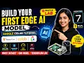 Google Colab Edge AI Tutorial with TensorFlow Lite