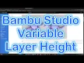 Bambu Studio Variable Layer Height