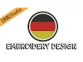 Germany Flag Embroidery Design Redraw