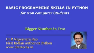 Free Python course - Finding Bigger In Two numbers