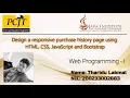 Design a responsive purchase history page using HTML CSS JavaScript and Bootstrap Task 35