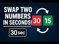Swap Two Numbers in Seconds Beginner Friendly Programming Tutorial