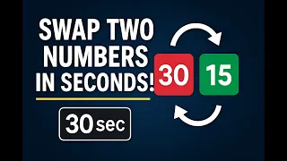 Swap Two Numbers in Seconds Beginner Friendly Programming Tutorial