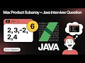 Maximum Product Subarray in Java LeetCode Problem Explained Step-by-Step