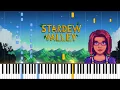 Fall Ghost Synth - Stardew Valley Piano Cover Sheet Music 4K