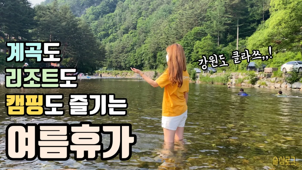 [술상로그] 차가운 계곡도 리조트도 캠핑도 포기모태!!!!!!🤪 삼박자 몽땅 즐기는 여름휴가 브이로그 | 평창 오리엔트리조트•글램핑•바베큐먹방•흥정계곡•평창맛집 풀내음 썸네일