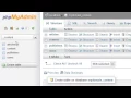 How to drop tables from a database in phpMyAdmin