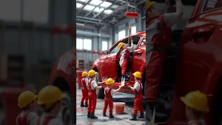 Tiny Workers vs Giant Car - The Ultimate Repair Mission