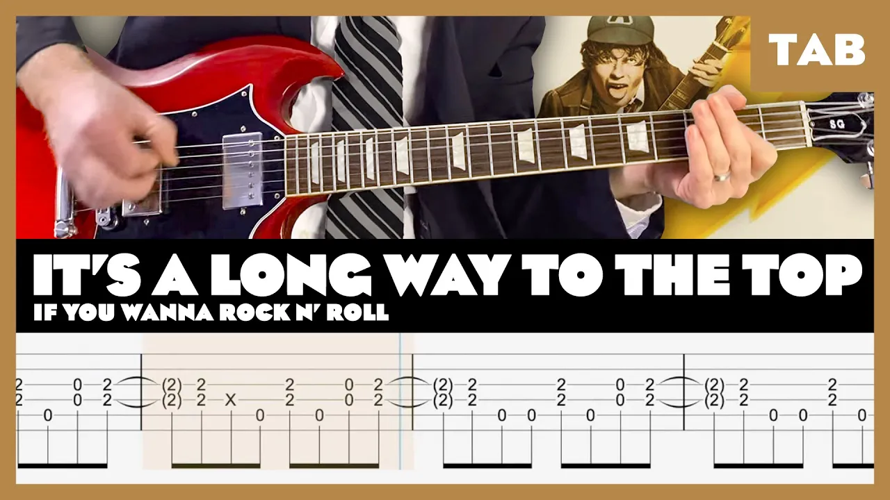 AC/DC - It's a Long Way to The Top - Guitar Tab | Lesson | Cover | Tutorial AC/DC - It's a Long Way to The Top - Guitar Tab | Lesson | Cover | Tutorial