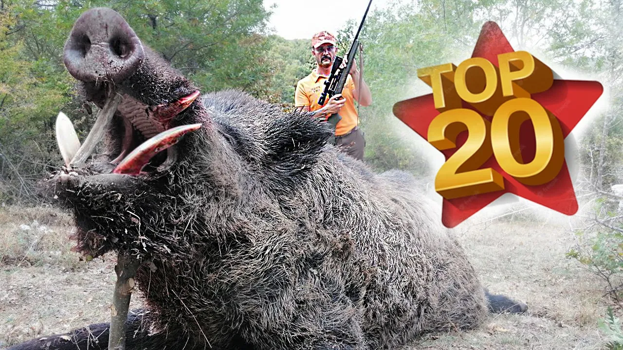 TOP 20 DOMUZ AVI EN İYİ SAHNELER- TOP 20 AMAZING WILD BOAR HUNTS - BEST SCENES, HOG HUNTS - PIG