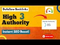Get 3 High Authority Dofollow Backlinks Free - Instant SEO Boost
