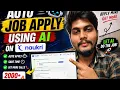 I Built an AI That AUTO-APPLIES to Jobs on Naukri 2000 Jobs Using AI