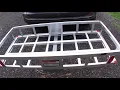Harbor Freight Aluminum Cargo Carrier unboxing How to build Step by Step