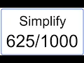 Simplify to Lowest Terms