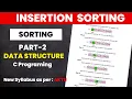 INSERTION SORTING Fully Explain In Hindi Insertion sort Algorithm program Example sorting
