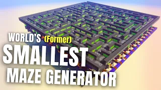 The former Smallest Redstone Maze Generator in Minecraft