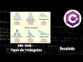 Aprenda a identificar diferentes tipos de triangulos em C - URI 1045